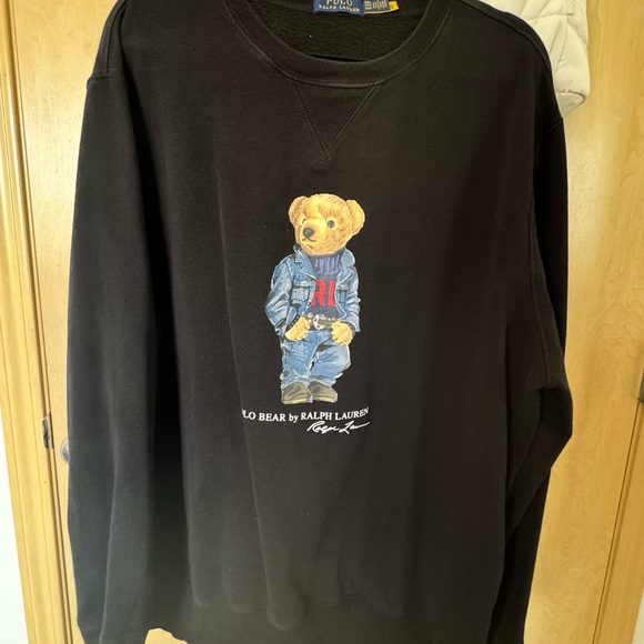 Ralph Lauren Sweaters - Ralph Lauren Black Sweater with Polo Bear Graphic